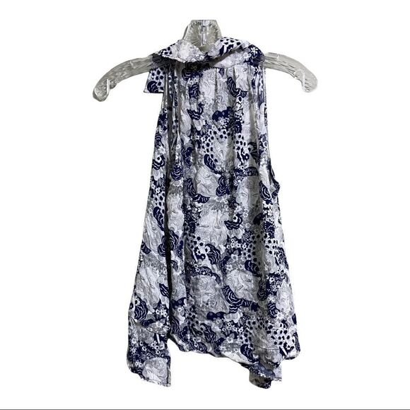 đť…şanthropologie Sz 2 Maeve Face Print Tesni Tank - Picture 7 of 8